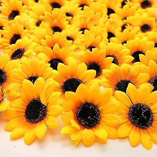 Grunyia Silk Sunflower Heads