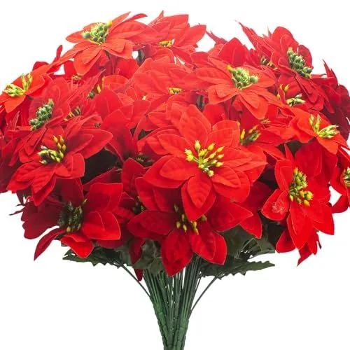Grunyia Silk Poinsettias