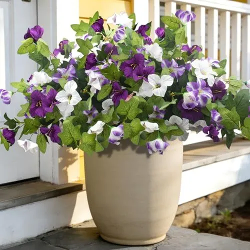 Grunyia Silk Petunia Bundles – White + Purple