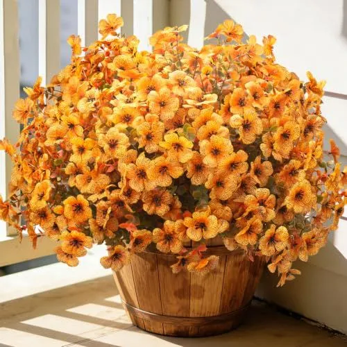 Grunyia Faux Mum Bush – Fall Orange Yellow