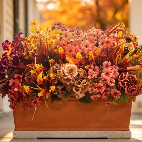 Grunyia Fall Planter Flowers – Orange Yellow