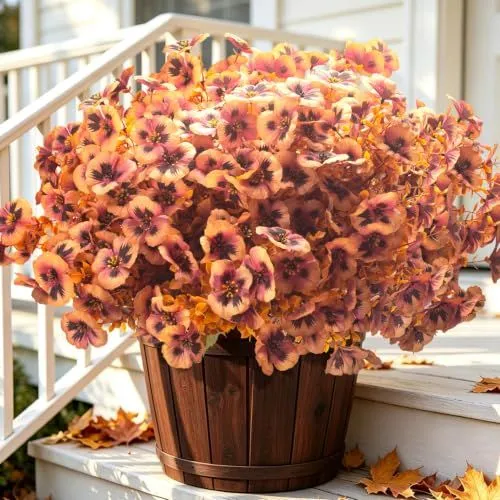 Grunyia Silk Pansies – Browny Yellow